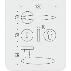 MANIGLIE PER PORTE COLOMBO DESIGN SERIE PEGASO SU ROSETTA