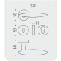 MANIGLIE PER PORTE COLOMBO DESIGN SERIE PEGASO SU ROSETTA