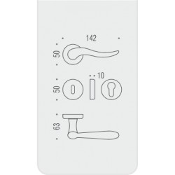 MANIGLIE PER PORTE COLOMBO DESIGN SERIE PETER SU ROSETTA