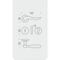 MANIGLIE PER PORTE COLOMBO DESIGN SERIE PETER SU ROSETTA