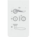MANIGLIE PER PORTE COLOMBO DESIGN SERIE PIUMA SU ROSETTA