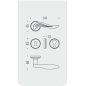 COLOMBO DESIGN DOOR HANDLES PAIR PIUMA SERIES ON ROSE MADE IN ITALY