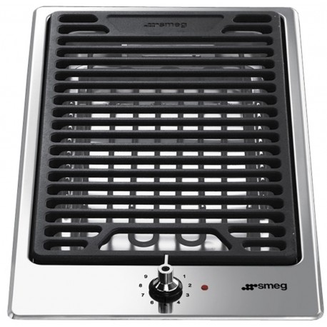 SMEG BARBECUE DOMINO PGF30B - 30 CM