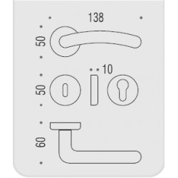 MANIGLIE PER PORTE COLOMBO DESIGN SERIE SIRIO SU ROSETTA