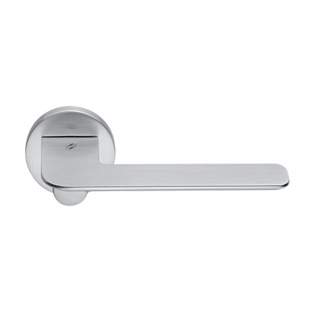 COLOMBO DESIGN DOOR HANDLES PAIR SLIM SERIES ON ROSE MADE IN ITALY