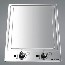 SMEG DOMINO LAVASTEINGRILL PG30BI-1 - 30 CM
