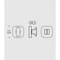 COLOMBO DESIGN WC / BAD ROSETTE MR19 BZG H