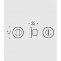 COLOMBO DESIGN WC / BAD ROSETTE CD39 BZG NIKEL SATINIERT