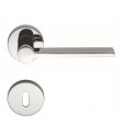 COLOMBO DESIGN DOOR HANDLES PAIR TOOL SERIES ON ROSE MADE IN ITALY