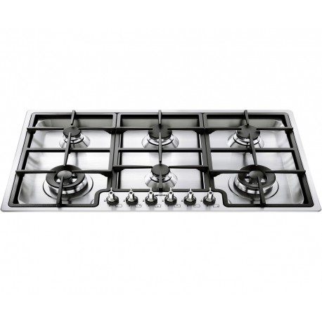 PIANO COTTURA SMEG PGF962 ACCIAIO INOX 90 CM