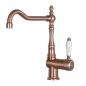 SMEG MIR6RA-2 GRIFO MONOCOMANDO PARA FREGADERO CAÑO HORIZONTAL COBRE