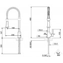 SMEG MID9CR MISCELATORE MONOCOMANDO CON DOCCETTA ESTRAIBILE CROMATO