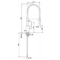 SMEG MIDR55CR SINGLE LEVER SINK MIXER TAP CHROME