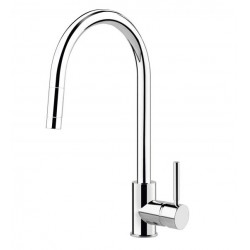 SMEG MD13CR2 ROBINET MITIGEUR MONOCOMMANDE AVEC DOUCHETTE EXTRACTIBLE CHROMÉ