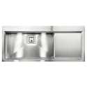 LAVELLO CM GLAMOUR MIX 116X50 1V 1 VASCA ACCIAIO INOX SATINATO