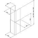 SMEG KITCMNFABRD KIT EXTENSION CHEMINÉE POUR HOTTE KFAB75RD