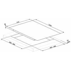 PIANO COTTURA A GAS SMEG PVL6106CN VETROCERAMICA NERO