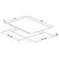 TABLE DE CUISSON SMEG PVL6106CN NOIR 100 CM DOLCE STIL NOVO