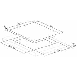 PIANO COTTURA A GAS SMEG PV675LCNR VETROCERAMICA