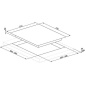 TABLE DE CUISSON SMEG PV675CNR NOIR 75 CM DOLCE STIL NOVO