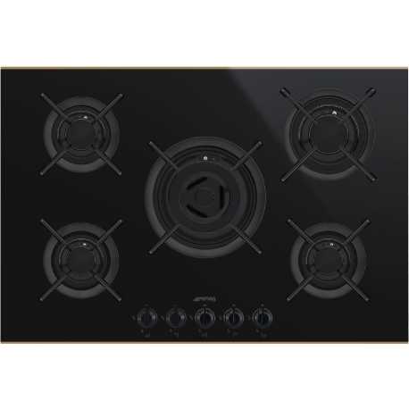 ENCIMERA DE COCCIÓN DOLCE STIL NOVO SMEG PV675CNR NEGRO 75 CM