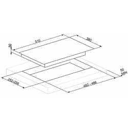 PIANO COTTURA A GAS SMEG PV632CNR VETROCERAMICA