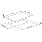 TABLE DE CUISSON SMEG PV632CNR NOIR 38 CM DOLCE STIL NOVO TABLE DE CUISSON SMEG PV632CNR NOIR 38 CM DOLCE STIL NOVO