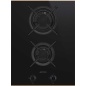 SMEG PV632CNR GAS HOB DOLCE STIL NOVO BLACK CERAMIC GLASS 38 CM