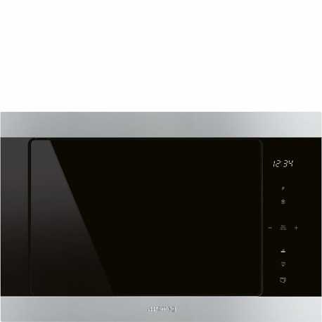 SMEG BUILT-IN MICROWAVE OVEN WITH ELECTRIC GRILL FMI325X