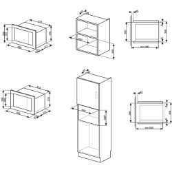 FORNO A MICROONDE CON CORNICE SMEG FMI325X