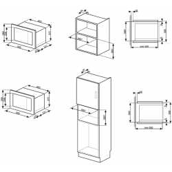 FOUR MICROONDES AVEC GRILL ÉLECTRIQUE SMEG FMI020X