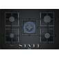 BOSCH GAS HOB PPQ7A6B20 BLACK GLASS 75 CM