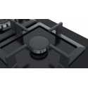 BOSCH GAS HOB PPQ7A6B20 BLACK GLASS 75 CM