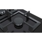BOSCH GAS HOB PPQ7A6B20 BLACK GLASS 75 CM