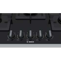 BOSCH GAS HOB PPQ7A6B20 BLACK GLASS 75 CM