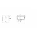 SCHOCK VERO N100 L KITCHEN SINK SINGLE BOWL CRISTADUR PURE WHITE