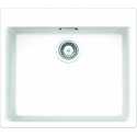 SCHOCK VERO N100 L KITCHEN SINK SINGLE BOWL CRISTADUR PURE WHITE