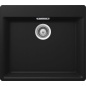 SCHOCK VERO N100 L KITCHEN SINK SINGLE BOWL CRISTADUR PURE BLACK