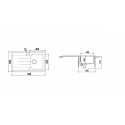 SCHOCK KITCHEN SINK LITHOS D100 CRISTALITE UMBER