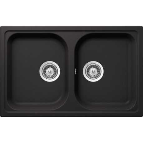 FREGADERO SCHOCK LITHOS N200S CRISTALITE NEGRO