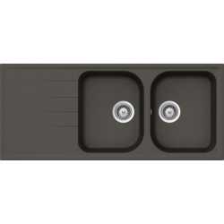 SCHOCK KITCHEN SINK LITHOS D200 CRISTALITE ASPHALT