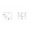 SCHOCK BROOKLYN N100L KITCHEN SINK ASPHALT