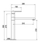 SCHOCK AQUAFRAME GRIFO MONOCOMANDO PARA FREGADERO CAÑO HORIZONTAL CROMO