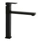 SCHOCK AQUAFRAME GRIFO MONOCOMANDO PARA FREGADERO CAÑO HORIZONTAL NEGRO PURO