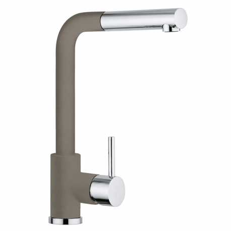 SCHOCK AQUAVIVA GRIFO MONOCOMANDO PARA FREGADERO CAÑO HORIZONTAL EXTRAÍBLE CROMO Y TÓRTOLA