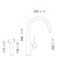 SCHOCK CONOS PRO GRIFO MONOCOMANDO PARA FREGADERO ACERO INOX