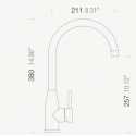 SCHOCK KAVUS SINGLE LEVER KITCHEN SINK MIXER TAP STAINLESS STEEL
