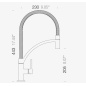 SCHOCK MERA GRIFO MONOCOMANDO PARA FREGADERO CAÑO ALTO CROMO