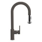 SCHOCK AQUAALTO SINGLE LEVER SINK MIXER TAP WITH PULL OUT SPRAY ASPHALT