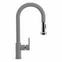 SCHOCK AQUAALTO SINGLE LEVER SINK MIXER TAP WITH PULL OUT SPRAY PURE GRAY
